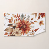 Herfst Koper en Tan Bloemen Handdoek Set (Handdoek)