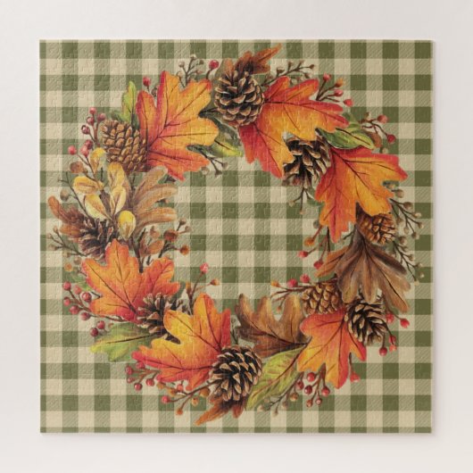 Herfst krans puzzel (Verticaal)