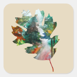 Herfst Kunst, de Sticker van de Herfstbladkunst