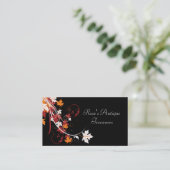 Herfst laat Abstract persoonlijk achter Visitekaartje (Staand voorkant)