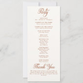 Herfst laat Bourgondië Elegant chique bruiloft pro (Achterkant)