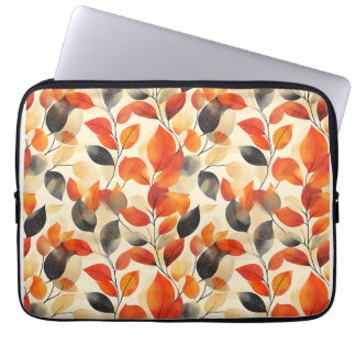Herfst laat elegantie naadloos patroon achter laptop sleeve