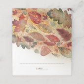 Herfst laat glitter wit elegant (Buitenkant ongevouwen)