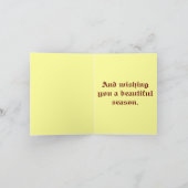 Herfst laat groet kaart (Binnen)