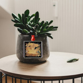 Herfst laat mozaïek Lijst achter Metalen Ornament