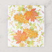 Herfst laat plaats kaarten (Buitenkant ongevouwen)