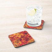 Herfst laat rode Herfst kleur Bier Onderzetter (Rechterzijde)