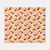 Herfst laat rustieke herfst gebladerte ontwerp fleece deken (Voorkant (Horizontaal))