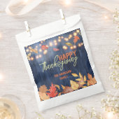 Herfst laat sprookjesverlichting op houten Thanksg Bedankzakje (Geknipt)