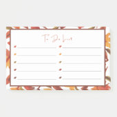 Herfst laat te doen lijst post-it® notes (Voorkant)