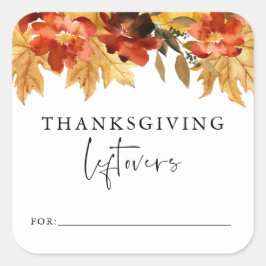 Herfst laat Thanksgiving restjes Sticker