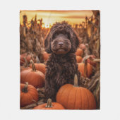 Herfst Labradoodle Fleece Deken (Voorkant)