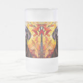 Herfst Labrador Retriever Moderne Hond Puppy Matglas Bierpul (Center)