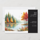 Herfst Lake Save The Date (Voorkant)