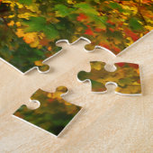Herfst Lamppost Custom Jigzaag Puzzle Legpuzzel (Zijkant)