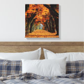 Herfst Land Road Canvas Afdruk (Insitu (Slaapkamer))