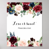 Herfst Landelijk Schitterend Bourgondië Liefde is Poster (Voorkant)