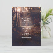 Herfst Landelijke Landweg Rustieke Trouwkaarten Kaart (Staand voorkant)