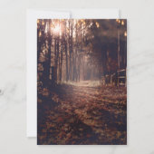 Herfst Landelijke Landweg Rustieke Trouwkaarten Kaart (Achterkant)