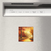Herfst Landschap Schilderij-87546 Magneet (Insitu (Vaatwasser))