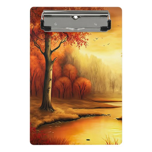 Herfst Landschap Schilderij-87546 Mini Klembord (Voorkant)
