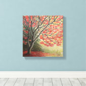 Herfst Landschap Schilderij Kunst Print Klein (Insitu (Houten vloer))