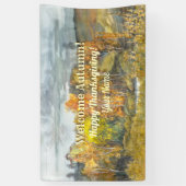 Herfst landschappen waterverf Banner (Verticaal)