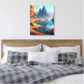 Herfst Landschapskunst Canvas Afdruk (Insitu (Slaapkamer))