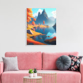 Herfst Landschapskunst Canvas Afdruk (Insitu (Woonkamer))