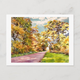 Herfst Landweg bij Pottstown. kaart