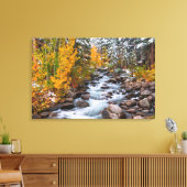Herfst langs Bishop creek, Californië Canvas Afdruk (Insitu (Woonkamer))