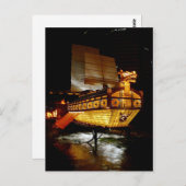 Herfst Lantern Festival Ship Briefkaart (Voorkant / Achterkant)