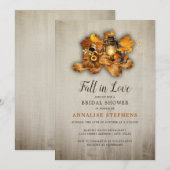 Herfst Lantern Rustic Vrijgezellenfeest Kaart (Voorkant / Achterkant)