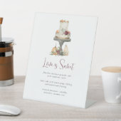 Herfst Layer Cake "Love is Sweet" Dessert Menu Reclamebord Met Voetstuk (Insitu)
