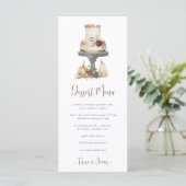 Herfst Layer Cake Personalized Dessert Menu (Staand voorkant)