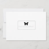 Herfst leaf Dank u wel Bedankkaart (Achterkant)