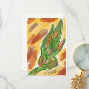 Herfst leaf Dank u wel Bedankkaart