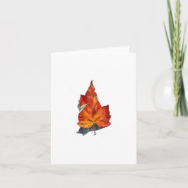 Herfst leaf kaart