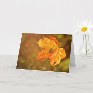 Herfst Leaf Kaart
