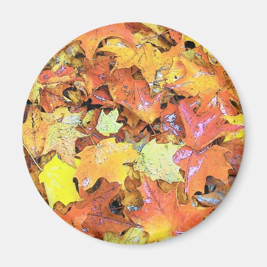 Herfst Leaf Magneet (Voorkant)
