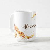 Herfst Leaf Maple Coffee Mok (Voorkant links)