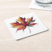 Herfst leaf onderzetter (Schuin)