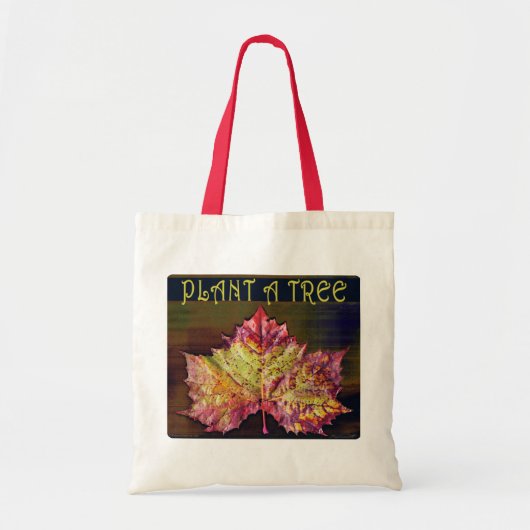 Herfst Leaf Plant A Tree Canvas tas (Voorkant)