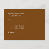 Herfst Leaf RSVP Briefkaart (Achterkant)