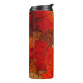 Herfst Leave Thermal Tumbler Thermosbeker (Gedraaid links)