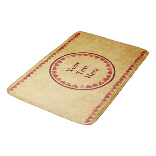 herfst leder hart oud papier badmat (Gekanteld)