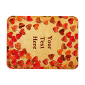 herfst leder hart oud papier magneet (Horizontaal)