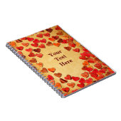 herfst leder hart oud papier notitieboek (Rechterzijde)