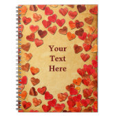 herfst leder hart oud papier notitieboek (Voorkant)