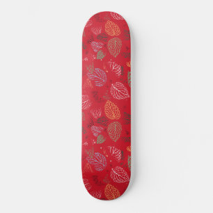 Herfst, lederen patroon skateboard